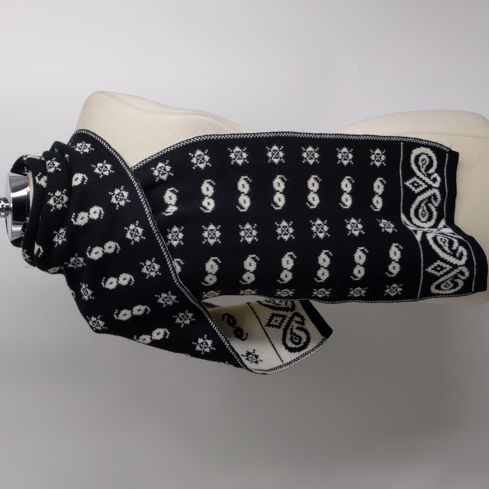 Reversible Double Knit Rectangular Scarf-12 X 69 … - image 1